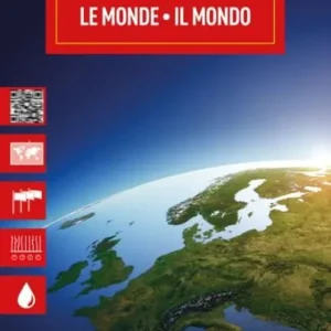 World Political Marco Polo Folded Map with Flags Lage Kosten