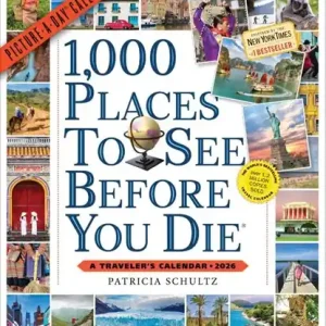 1,000 Places to See Before You Die Picture-A-Day® Wall Calendar 2026 Populair