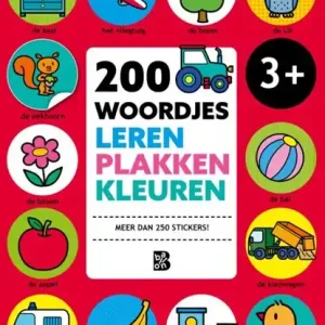 200 woordjes leren, plakken en kleuren Flitsaanbieding