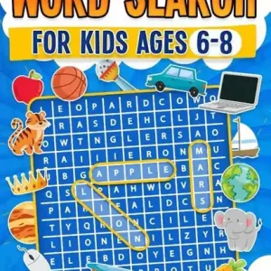 Word Search for Kids Ages 6-8 | 100 Fun Word Search Puzzles | Kids Activity Book | Large Print | Paperback Fabrieksprijs