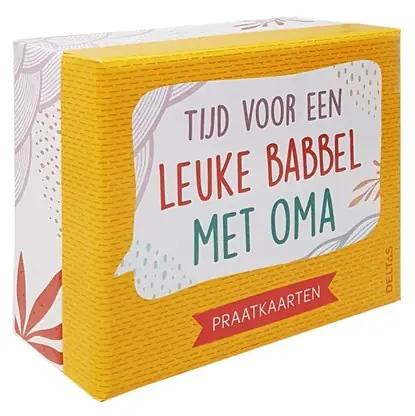Tijd voor een leuke babbel met oma Praatkaarten Nieuw